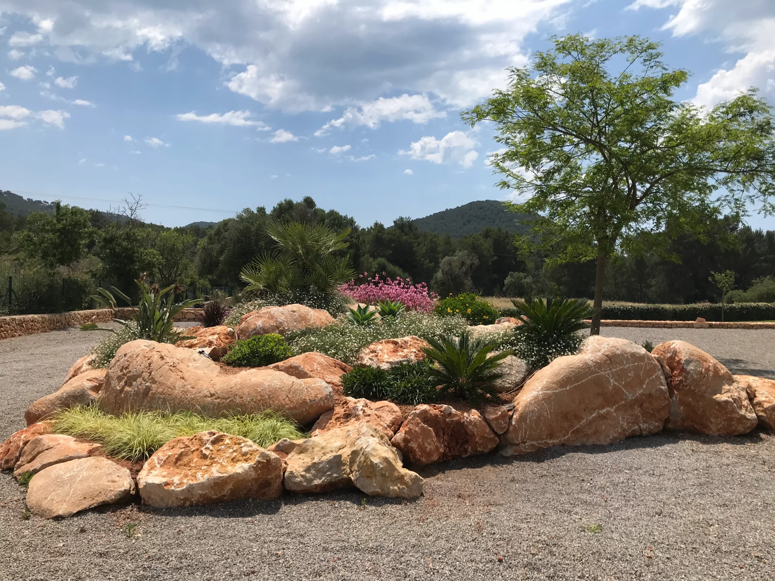 rockery. Vertical Garden Ibiza. La Regadera.